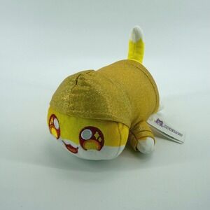Aphmau MeeMeows Noi Cat 6 Inch Mystery Plush Gold Glitter Hoodie Bonkers Toys